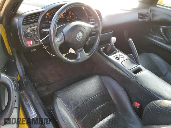 2001 Honda S2000 z VIN JHMAP11491T005400, wystawiony jako Copart lot #44014225 z przebiegiem 146 890 mil mil oraz Czysty tytuł • Clean title. Historia ofert i sprzedaży dostępna na DreamBid. Obrazek 8.