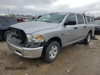 2019 Ram 1500 Tradesman z VIN 1C6RR7KM8KS725298, wystawiony jako Copart lot #80740694 z przebiegiem 39 370 mil mil oraz Szkoda całkowita • Salvage title. Historia ofert i sprzedaży dostępna na DreamBid. Obrazek 1.