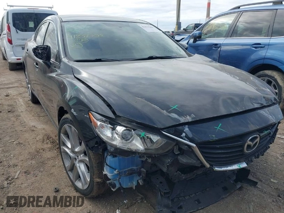 2016 Mazda Mazda6 i Touring with VIN JM1GJ1V51G1470967, listed as a IAAI auction lot 41833308 with 46,271 mi miles. Bid and sale history available at carsss.com. Image 1.