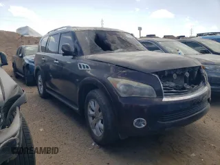 2014 Infiniti QX80 with VIN JN8AZ2NE4E9064236, listed as a Copart auction lot 42871325 with Not provided miles and Non repairable. Bid and sale history available at DreamBid. Image 4.