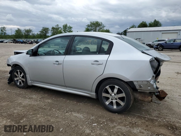 2012 Nissan Sentra S with VIN 3N1AB6AP9CL670489, listed as a Copart auction lot 57072585 with 180,791 mi miles and Salvage title. Bid and sale history available at DreamBid. Image 2.
