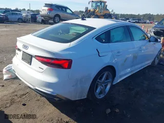 2021 Audi A5 Sportback S line Premium with VIN WAUDACF57MA015997, listed as a IAAI auction lot 41101922 with 80,515 mi miles. Bid and sale history available at carsss.com. Image 4.