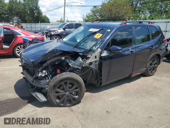 2021 Subaru Forester Special Sports with VIN JF2SKARCXMH475170, listed as a Copart auction lot 64339255 with 53,914 mi miles and Salvage title. Bid and sale history available at DreamBid. Image 1.