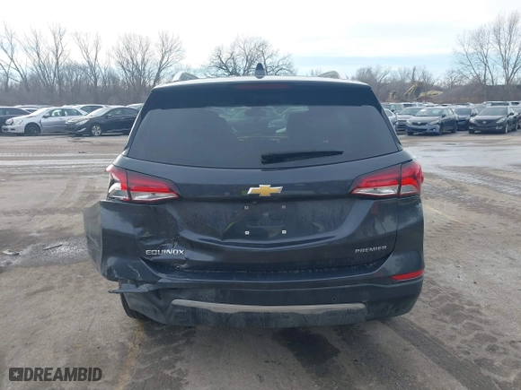 2022 Chevrolet Equinox Premier with VIN 3GNAXNEV3NS183774, listed as a IAAI auction lot 41481281 with 94,913 mi miles. Bid and sale history available at carsss.com. Image 16.