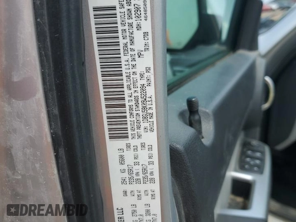 2009 Dodge Nitro SLT with VIN 1D8GU58K09W522094, listed as a Copart auction lot 59765505 with 286,034 mi miles and Salvage title. Bid and sale history available at DreamBid. Image 13.
