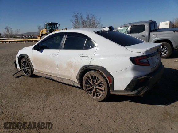 2022 Subaru WRX Premium with VIN JF1VBAF62N9018882, listed as a Copart auction lot 45799875 with 26,035 mi miles and Salvage Title. Bid and sale history available at carsss.com. Image 2.