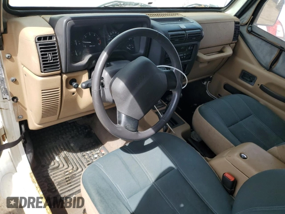 1999 Jeep Wrangler Sahara с VIN 1J4FY49S3XP482537, выставлен на аукционе Copart как лот 56517845 с пробегом 219 684 миль миль и Чистый • Clean title. История ставок и продаж доступна на DreamBid. Изображение 8.