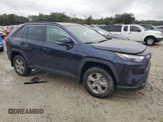 2025 Toyota RAV4 XLE with VIN 2T3W1RFV3SW371411, listed as a Copart auction lot 48371405 with 309 mi miles and Salvage Title. Bid and sale history available at carsss.com. Image 4.