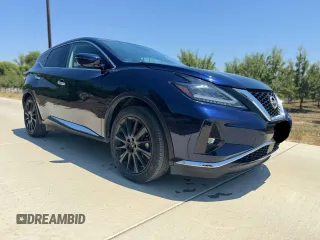 2023 Nissan Murano SL with VIN 5N1AZ2CS0PC121912, listed as a Copart auction lot 63714075 with 55,653 mi miles and Clean title. Bid and sale history available at DreamBid. Image 1.