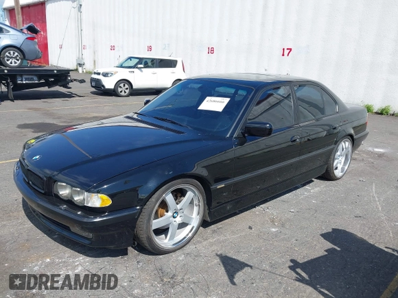 2001 BMW 7 Series 740i with VIN WBAGG83481DN86607, listed as a IAAI auction lot 42686666 with 115,753 mi miles and . Bid and sale history available at DreamBid. Image 2.