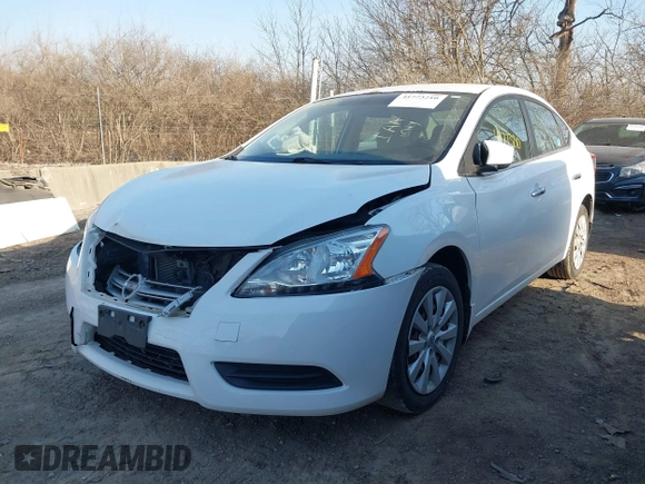 2015 Nissan Sentra S with VIN 3N1AB7AP6FY357106, listed as a IAAI auction lot 41773210 with 138,621 mi miles. Bid and sale history available at carsss.com. Image 6.