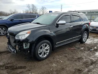 2017 Chevrolet Equinox LT with VIN 2GNALCEK9H6263721, listed as a Copart auction lot 43266605 with 109,500 mi miles and Salvage Title. Bid and sale history available at carsss.com. Image 1.