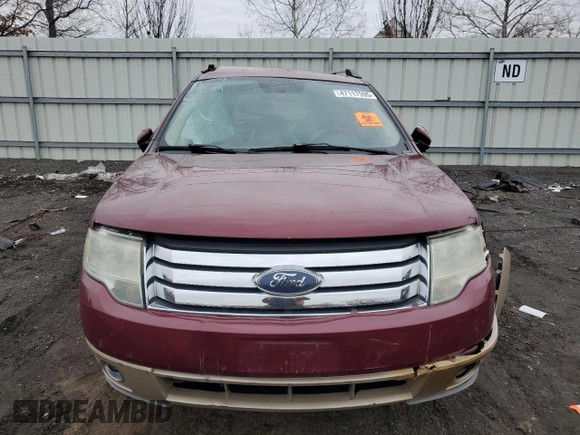 2008 Ford Taurus X Eddie Bauer with VIN 1FMDK07WX8GA35813, listed as a Copart auction lot 47117595 with Not provided miles and Salvage title. Bid and sale history available at DreamBid. Image 5.