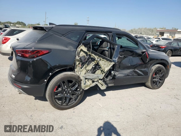 2023 Chevrolet Blazer LT with VIN 3GNKBDRS7PS221300, listed as a Copart auction lot 71954934 with 8,737 mi miles and Salvage title. Bid and sale history available at DreamBid. Image 3.