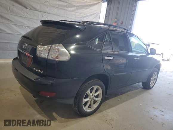 2008 Lexus RX with VIN 2T2HK31U28C083296, listed as a Copart auction lot 53827335 with 119,139 mi miles and Salvage Title. Bid and sale history available at carsss.com. Image 3.
