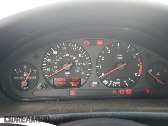 1999 BMW 3 Series M3 with VIN WBSBG9330XEY81402, listed as a Copart auction lot 47619305 with 215,226 mi miles and Salvage Title. Bid and sale history available at carsss.com. Image 9.