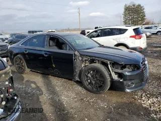 2016 Audi A8 with VIN WAUK3AFD8GN008759, listed as a Copart auction lot 81256324 with 86,244 mi miles and Salvage title. Bid and sale history available at DreamBid. Image 4.
