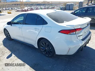 2025 Toyota Corolla SE with VIN 5YFS4MCE7SP217419, listed as a IAAI auction lot 41663699 with 7,260 mi miles. Bid and sale history available at carsss.com. Image 3.