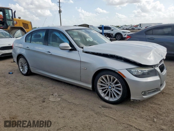 2011 BMW 3 Series 335d with VIN WBAPN7C53BA950461, listed as a Copart auction lot 61585175 with 80,497 mi miles and Salvage title. Bid and sale history available at DreamBid. Image 4.
