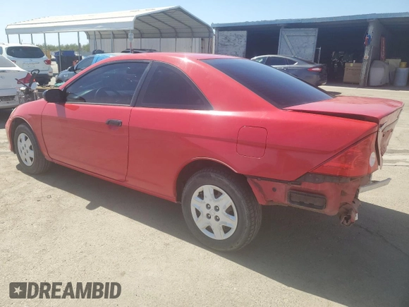 2005 Honda Civic Cpe VP SSRS with VIN 1HGEM223X5L011561, listed as a Copart auction lot 71584684 with 253,296 mi miles and Salvage Title. Bid and sale history available at carsss.com. Image 2.