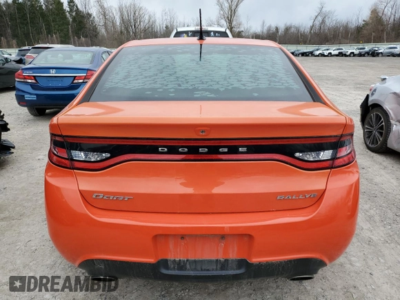 2015 Dodge Dart SXT with VIN 1C3CDFBB1FD301417, listed as a Copart auction lot 51427565 with 129,131 mi miles and Salvage Title. Bid and sale history available at carsss.com. Image 6.