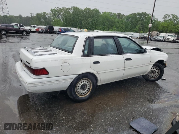 1992 Mercury Topaz GS z VIN 2MEPM36U1NB611321, wystawiony jako Copart lot #56950595 z przebiegiem 54 164 mil mil oraz Szkoda całkowita • Salvage title. Historia ofert i sprzedaży dostępna na DreamBid. Obrazek 3.