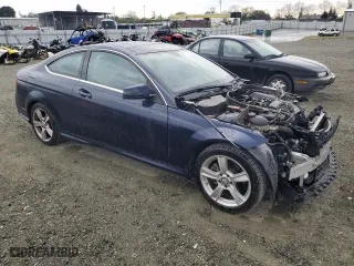 2015 Mercedes-Benz C-Class C 250 with VIN WDDGJ4HB3FG385116, listed as a Copart auction lot 47778355 with 91,566 mi miles and Salvage Title. Bid and sale history available at carsss.com. Image 4.
