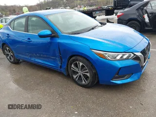 2021 Nissan Sentra SV with VIN 3N1AB8CV5MY313211, listed as a IAAI auction lot 41877064 with 52,621 mi miles and . Bid and sale history available at DreamBid. Image 1.