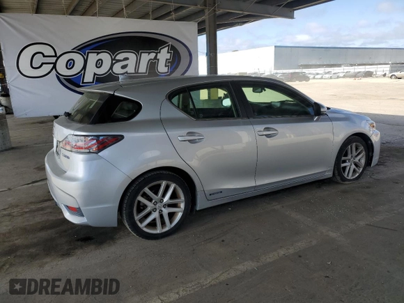 2014 Lexus CT 200h with VIN JTHKD5BH2E2198930, listed as a Copart auction lot 55216645 with 129,280 mi miles and Clean Title. Bid and sale history available at DreamBid. Image 3.