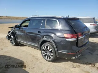 2022 Volkswagen Atlas SEL Premium R-Line with VIN 1V2FR2CA1NC515397, listed as a Copart auction lot 48881985 with 14,071 mi miles and Salvage title. Bid and sale history available at DreamBid. Image 2.