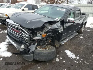 2015 GMC Canyon 4WD SLT with VIN 1GTG6CE35F1236096, listed as a Copart auction lot 44036465 with 55,829 mi miles and Salvage Title. Bid and sale history available at carsss.com. Image 1.