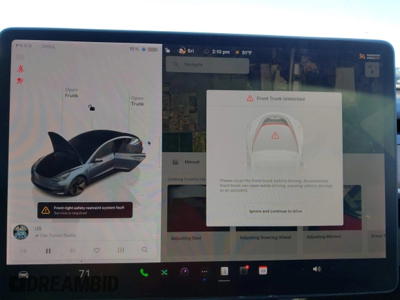 2022 Tesla Model 3 Long Range z VIN 5YJ3E1EB9NF197127, wystawiony jako IAAI lot #41366323 z przebiegiem 56 559 mil mil oraz . Historia ofert i sprzedaży dostępna na DreamBid. Obrazek 19.