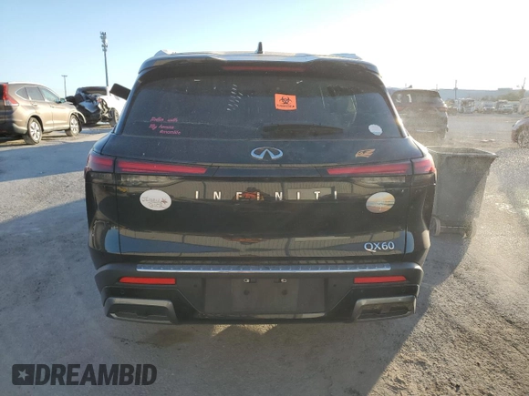 2022 Infiniti QX60 Luxe с VIN 5N1DL1FR3NC334688, выставлен на аукционе Copart как лот 79028504 с пробегом 43 330 миль миль и Списание • Salvage title. История ставок и продаж доступна на DreamBid. Изображение 6.