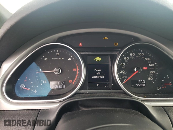2013 Audi Q7 3.0L TDI Prestige with VIN WA1WMBFE9DD006336, listed as a Copart auction lot 42918485 with 155,898 mi miles and Salvage Title. Bid and sale history available at carsss.com. Image 9.