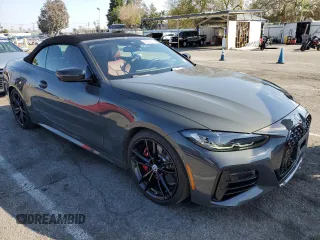 2023 BMW 4 Series M440i with VIN WBA53AT09PCM38259, listed as a Copart auction lot 44629515 with 14,621 mi miles and Salvage Title. Bid and sale history available at DreamBid. Image 4.