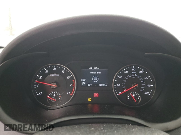 2020 Kia Stinger GT-Line with VIN KNAE15LAXL6072472, listed as a Copart auction lot 43606355 with 45,934 mi miles and Salvage Title. Bid and sale history available at DreamBid. Image 9.