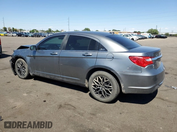 2013 Chrysler 200 LX with VIN 1C3CCBAG0DN724568, listed as a Copart auction lot 61954394 with 103,466 mi miles and Salvage Title. Bid and sale history available at carsss.com. Image 2.