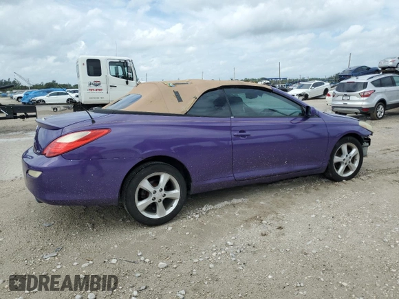 2007 Toyota Solara SE with VIN 4T1FA38P67U135816, listed as a Copart auction lot 72086844 with 160,214 mi miles and Salvage Title. Bid and sale history available at carsss.com. Image 3.