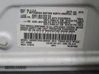 2015 Mitsubishi Outlander Sport 2.4 GT with VIN 4A4AR4AW3FE046558, listed as a Copart auction lot 86577404 with 139,311 mi miles and Salvage Title. Bid and sale history available at carsss.com. Image 13.