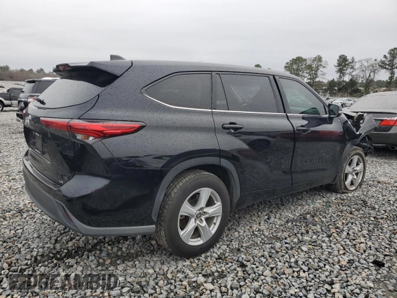 2020 Toyota Highlander LE with VIN 5TDZZRAH6LS000463, listed as a Copart auction lot 88069555 with 77,032 mi miles and Salvage title. Bid and sale history available at DreamBid. Image 3.