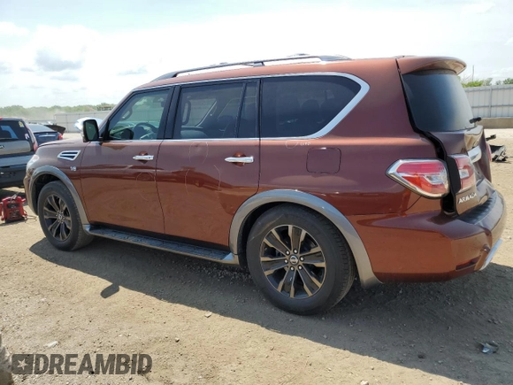 2018 Nissan Armada SV with VIN JN8AY2NC8J9553461, listed as a Copart auction lot 56242323 with 105,819 mi miles. Bid and sale history available at carsss.com. Image 2.