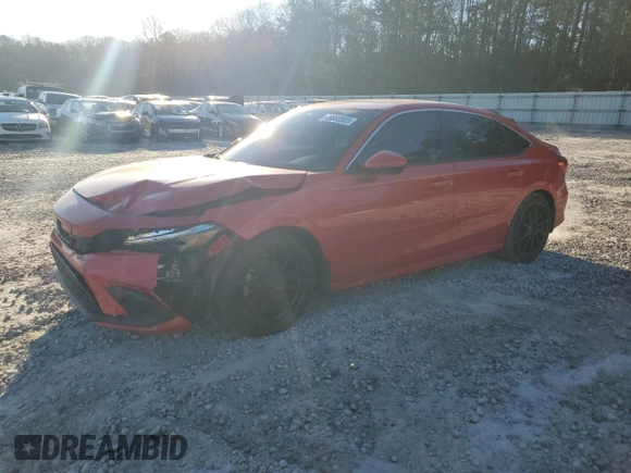 2023 Honda Civic Touring z VIN 2HGFE1F96PH307560, wystawiony jako Copart lot #46883585 z przebiegiem 50 950 mil mil oraz Szkoda całkowita • Salvage title. Historia ofert i sprzedaży dostępna na DreamBid. Obrazek 1.