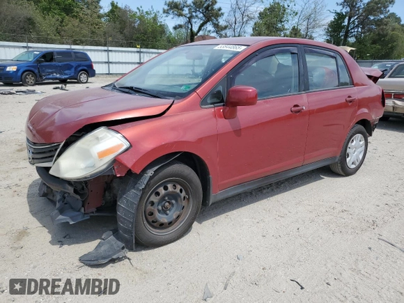 2010 Nissan Versa S with VIN 3N1BC1AP8AL451511, listed as a Copart auction lot 53844865 with 186,503 mi miles and Salvage Title. Bid and sale history available at DreamBid. Image 1.