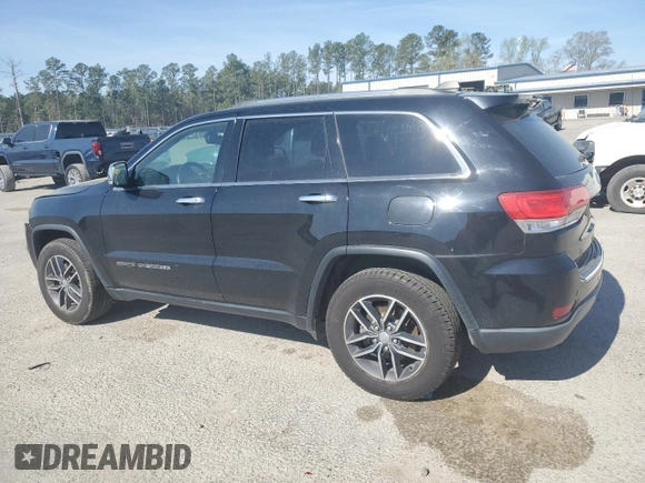 2017 Jeep Grand Cherokee Limited with VIN 1C4RJEBG2HC943268, listed as a Copart auction lot 50553945 with 160,459 mi miles and Salvage title. Bid and sale history available at DreamBid. Image 2.