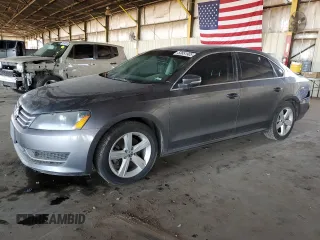2014 Volkswagen Passat SE with VIN 1VWBT7A38EC095640, listed as a Copart auction lot 53651905 with 86,927 mi miles and Clean title. Bid and sale history available at DreamBid. Image 1.