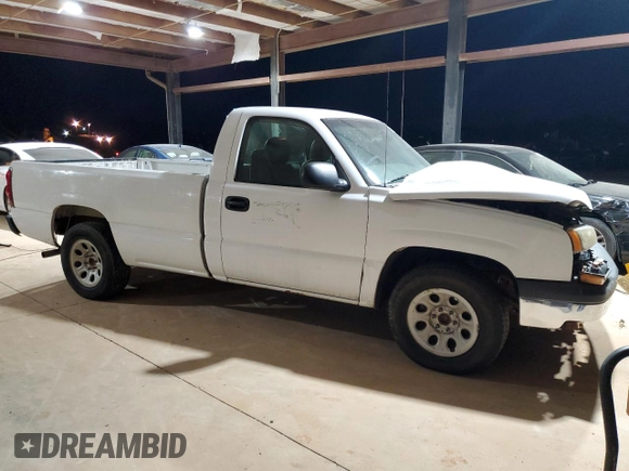 2006 Chevrolet Silverado 1500 Work Truck with VIN 1GCEC14Z56E228406, listed as a Copart auction lot 79239994 with 282,219 mi miles and Salvage Title. Bid and sale history available at DreamBid. Image 4.