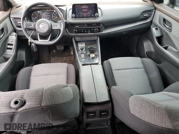 2021 Nissan Rogue S with VIN 5N1AT3AA3MC807472, listed as a Copart auction lot 52054225 with 47,322 mi miles and Salvage title. Bid and sale history available at DreamBid. Image 8.