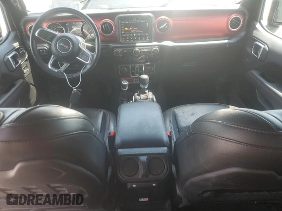 2022 Jeep Wrangler Unlimited Rubicon with VIN 1C4HJXFG1NW193437, listed as a Copart auction lot 57137365 with 56,732 mi miles and Salvage title. Bid and sale history available at DreamBid. Image 8.