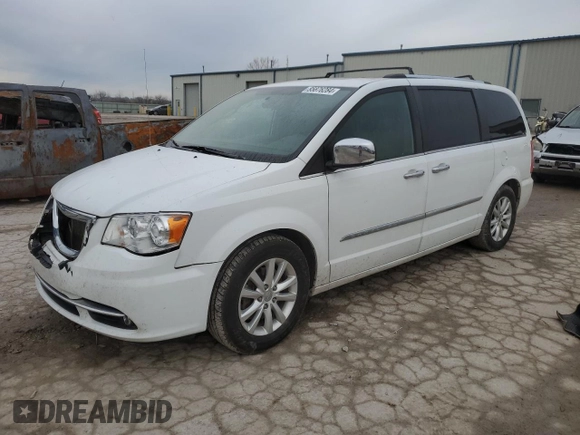 2016 Chrysler Town & Country Limited Platinum with VIN 2C4RC1GG0GR167434, listed as a Copart auction lot 85876284 with 179,602 mi miles and Clean Title. Bid and sale history available at carsss.com. Image 1.