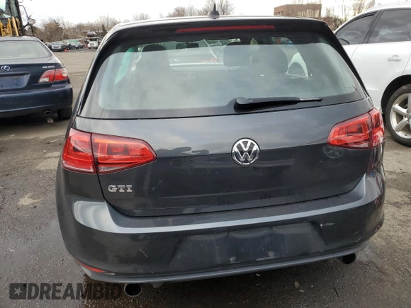 2017 Volkswagen Golf GTI S with VIN 3VW4T7AU7HM032596, listed as a Copart auction lot 37993763 with 32,137 mi miles. Bid and sale history available at carsss.com. Image 6.